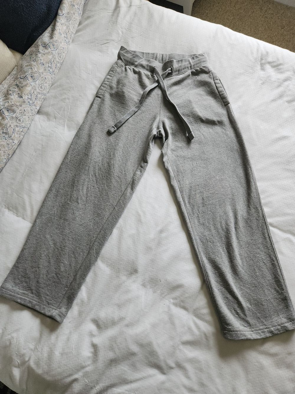 Xersion Grey Wide Leg Sweatpants Drawstring Heather Gray Lounge Pants Small